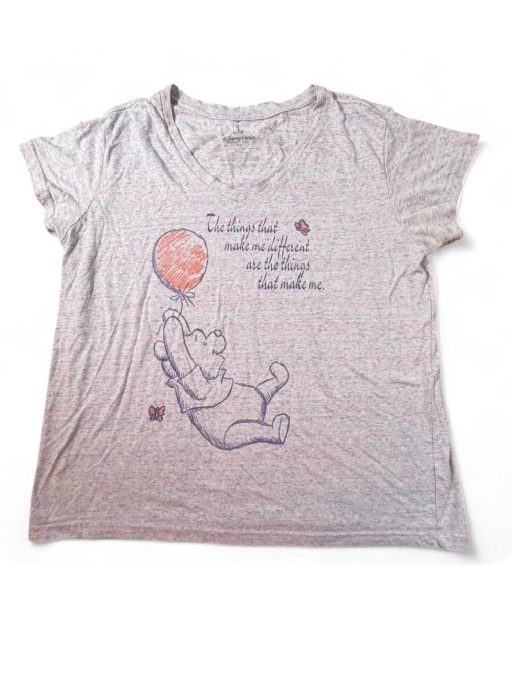 Disney Parks Winnie the Pooh Graphic Tee XL Inspirational Quote Shirt - Picture 1 of 4